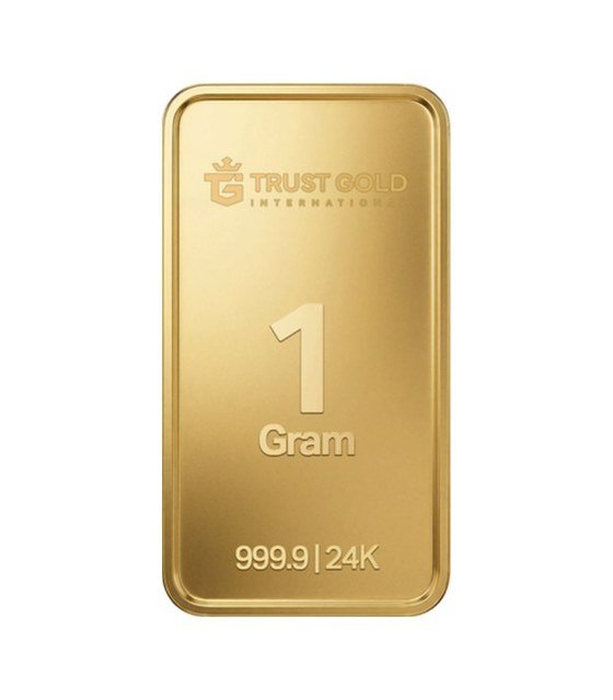 TRUST GOLD सोने की छड़ 1 g, 999.9 शुद्ध सोना, 24 कैरेट