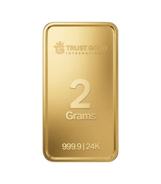 TRUST GOLD सोने की छड़ 2 g, 999.9 शुद्ध सोना, 24 कैरेट