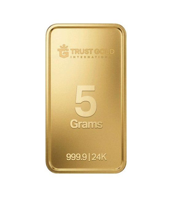 TRUST GOLD सोने की छड़ 5 g, 999.9 शुद्ध सोना, 24 कैरेट